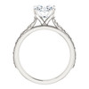Benzgem by GuyDesign®, 2.66 Carat Oval Shape Jewelry Sample, Size 7, Tarnish Resistant Silver 6704