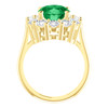 6882DG.1213211.71024070.123121.1 - 11 x 9 - Oval Shape Lab Created Columbian Color Beryl Emerald - Diana Princess of Wales Ring Style