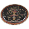 Floral Drama Pattern - Luxury Hand Painted Porcelain - 5 Inch Decorative Tray | Plate