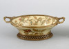 Blossoms Pattern - Luxury Hand Painted Porcelain and Gilt Bronze Ormolu - 8 Inch Bowl, Dish