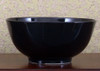 Solid Black - Luxury Hand Painted Porcelain - 12 Inch Decorative Bowl