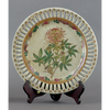 Spider Flower Pattern - Luxury Hand Painted Porcelain - 10 Inch Plate