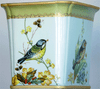 Bluebird Nature Scene - Luxury Handmade and Painted Reproduction Chinese Porcelain - 10 Inch Rectangular Planter - Style 647
