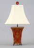 Olde Plantation Pattern - Luxury Hand Painted Porcelain and Gilt Bronze Ormolu - 24 Inch Lamp