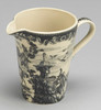 Black and White Pattern - Luxury Reproduction Transferware Porcelain - 5.75 Inch Measuring Cup