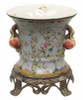 Simplicity - Luxury Hand Painted Porcelain and Parcel Gilt Bronze Ormolu - 9.25 Inch Planter