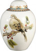 Luxe Life Soothing Nature Pattern - Luxury Hand Painted Porcelain - 7.5 Inch Jar