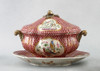 Birds of a Feather Pattern - Luxury Hand Painted Porcelain and Gilt Bronze Ormolu - 13 Inch Tureen