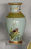 Bluebird Nature Scene - Luxury Handmade and Painted Reproduction Chinese Porcelain - 12 Inch Mantle Vase, Jardiniere - Style 3