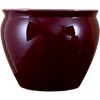 Porcelain Fish Bowl | Fishbowl Planter - Ox Blood Red -16 Inch Size