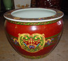 LCP - Luxury Handmade and Painted Reproduction Chinese Porcelain - 14 Inch Fish Bowl | Fishbowl Planter - Style 35