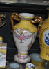 Fleurs Regales - Luxury Hand Painted Chinese Porcelain - 12 Inch Trophy Cup Cassolette Urn Mantle Vase - Style 607