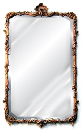 Classic Elements, 43" Rectangular Shape Beveled Glass Reproduction Mirror, Custom Finish, 6080