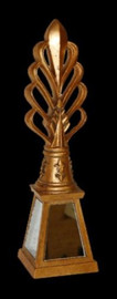 Classic Elements, 14" Mirrored Gold Leaf Finial, Custom Finish