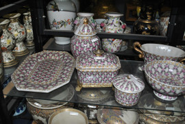 Pink Roses and Green Lattice - Luxury Chinese Porcelain Styles - IA small grouping of LCP Styles - I