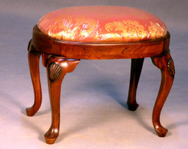 Hand Carved European Reproduction of an Antique 24 Inch Bench 3982 - 13069