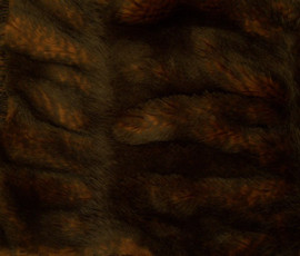 Sheared and Gather Pleated Mahogany Brown Mink - Luxaire Faux Fur Pet Blanket | Lounger - Natural look and Luxuriously Soft - 30" X 36", 3491