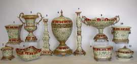 Chinese Red and Fern Green - Luxury Chinese Porcelain Styles - IA small grouping of LCP Styles - I of VI