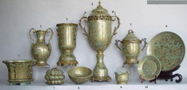 Celadon Green and Gold Arabesque - Luxury Chinese Porcelain Styles - IA small grouping of LCP Styles - I of many