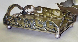 Brass Scroll Guest Towel Tray - Antique Bronze Finish - Set of Two