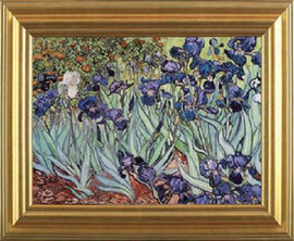 The Iris 1889 - Vincent Van Gogh - Framed Canvas Artwork5 sizes available/Click for info