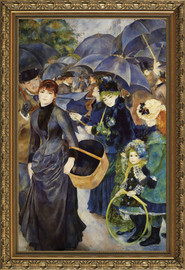 The Umbrellas - Pierre Auguste Renoir - Framed Canvas Artwork 1283CB 20.75" x 28.75"