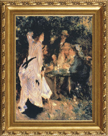 Au Jardin Du Moulin, 1875 - Pierre Auguste Renoir - Framed Canvas Artwork3 sizes available/Click for info