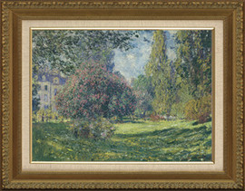 The Parc Monceau - Claude Monet - Framed Canvas Artwork C1112D 42" x 32"