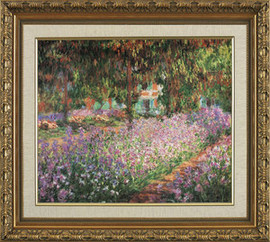 Le Jardin de LArtiste a Giverny - Claude Monet - Framed Canvas Artwork