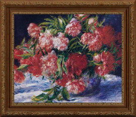 Peonies - Pierre Auguste Renoir - Framed Canvas Artwork3 sizes available/Click for info