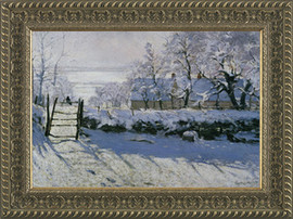 The Magpie - Claude Monet - Framed Canvas Artwork3 sizes available/Click for info