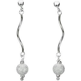 Supreme Sterling Silver 925 | Stardust Fashion Beaded Dangle Post Earrings