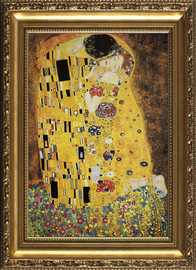 The Kiss - Gustav Klimt - Framed Canvas Artwork4 sizes available/Click for info