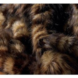Dark Spotted Wolf Faux Fur Throw - Natural Look & Luxuriously Soft - Oversized 58" X 83", 221