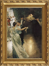 The Waltz - Anders Leonard Zorn - Framed Canvas Artwork