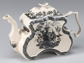 An Upscale Home - Black & White Transferware