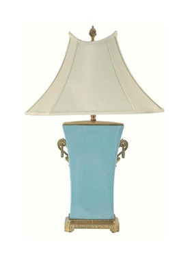 Luxe Life Finely Finished Hand Painted Porcelain and Gilt Bronze Ormolu - 28 Inch Accent | Tabletop Lamp