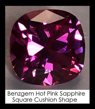 4 Carat 9x9 millimeter Square Cushion Cut Pink Sapphire, 10468 Lot 9, Excellent Cut Real Sapphire created in a Laboratory