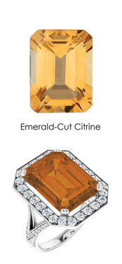 *245 Platinum Natural Hearts & Arrows 64 Super Ideal Cut Diamond Citrine Custom Jewelry