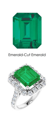 *356 Platinum Natural Hearts & Arrows 28 Super Ideal Cut Diamonds 5.6 Ct. Emerald Bespoke Ring