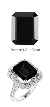 *352 Platinum Natural Hearts & Arrows 28 Super Ideal Cut Diamonds Onyx Bespoke Ring