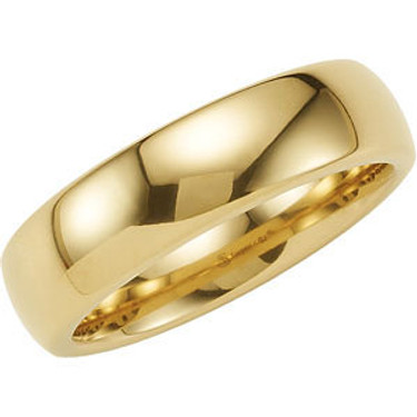 Tungsten Couture - Men's Wear Resistant 6.3 millimeter Custom Sized Fashion | Wedding Band - Polished Bonded Gold Finish