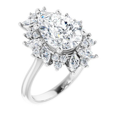 #2021: Platinum, Lab-Grown Diamond Halo Engagement Ring, Certified 3 Carat Pear Shape Solitaire #467474, 10784