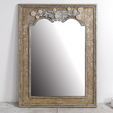 Louis Style - 45 Inch Matching Mirror for SKU 4831 - Painted Faux Finish