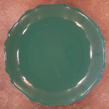 Jade Green Decorator Solid, Luxury Handmade Chinese Porcelain, 8 Inch Decorative Display Plate Style 811