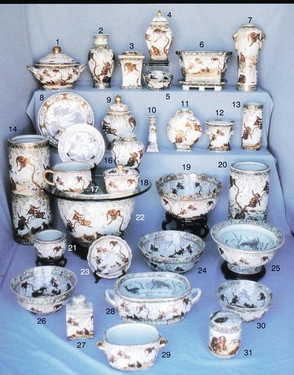 Merry Monkeys - Luxury Chinese Porcelain Pattern - 26a