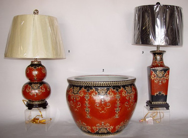 Imperial Red and Ebony Black - Luxury Chinese Porcelain Pattern - IIIA small grouping of LCP Styles - III of many