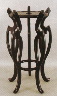 Stands for Porcelain, 27 Inch Tall High Wooden Stand, 12 Inch Seating Surface