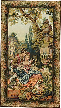 Man & Woman - Italian Hand Woven Tapestry
