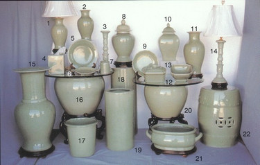 Decorator Crackle and Solids - Luxury Chinese Porcelain Styles - VA small grouping of LCP Styles - V of V
